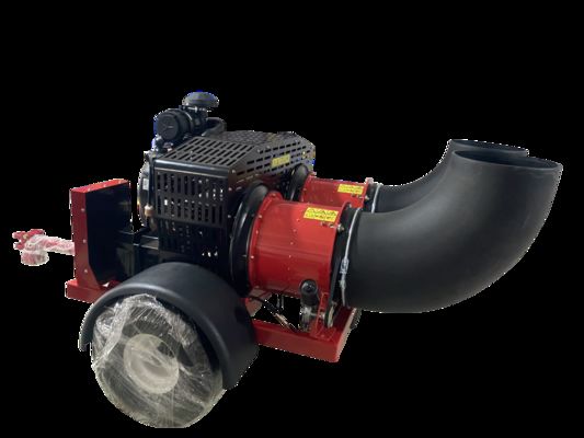 OEM गोल्फ कोर्स ट्विन टर्बाइन मलबे ब्लोअर, घास के पत्ते ब्लोअर,3600r मिन 4 स्ट्रोक ड्राइविंग गैसोलीन